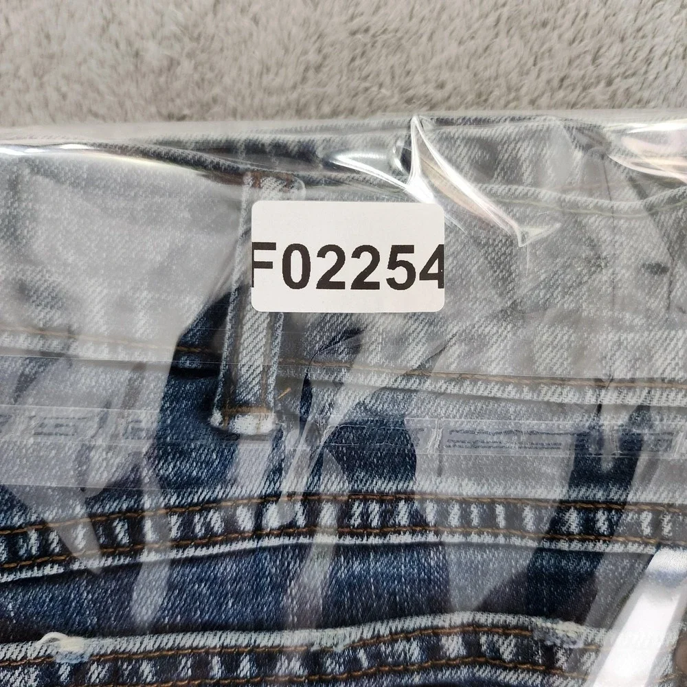 Wrangler Jeans Mens 32x36 Blue Retro Slim Straight Stretch Denim Medium Wash